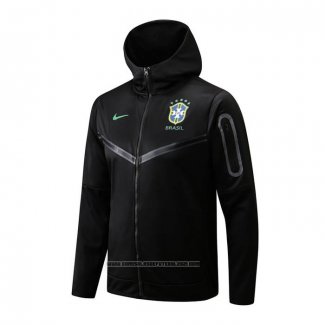 Jaqueta Hoodie Brasil 2022-2023 Preto